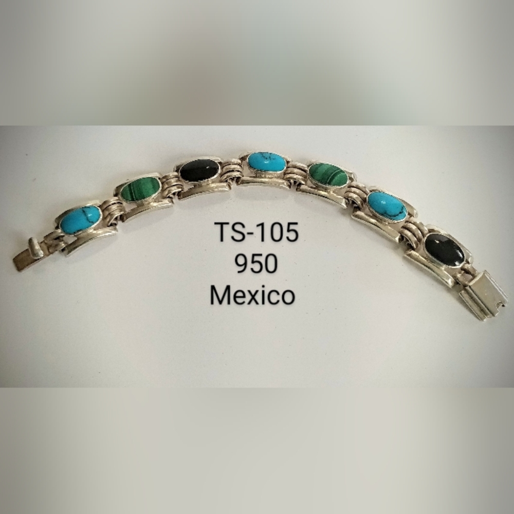 Vintage Mexican bracelet 950 silver TS-105